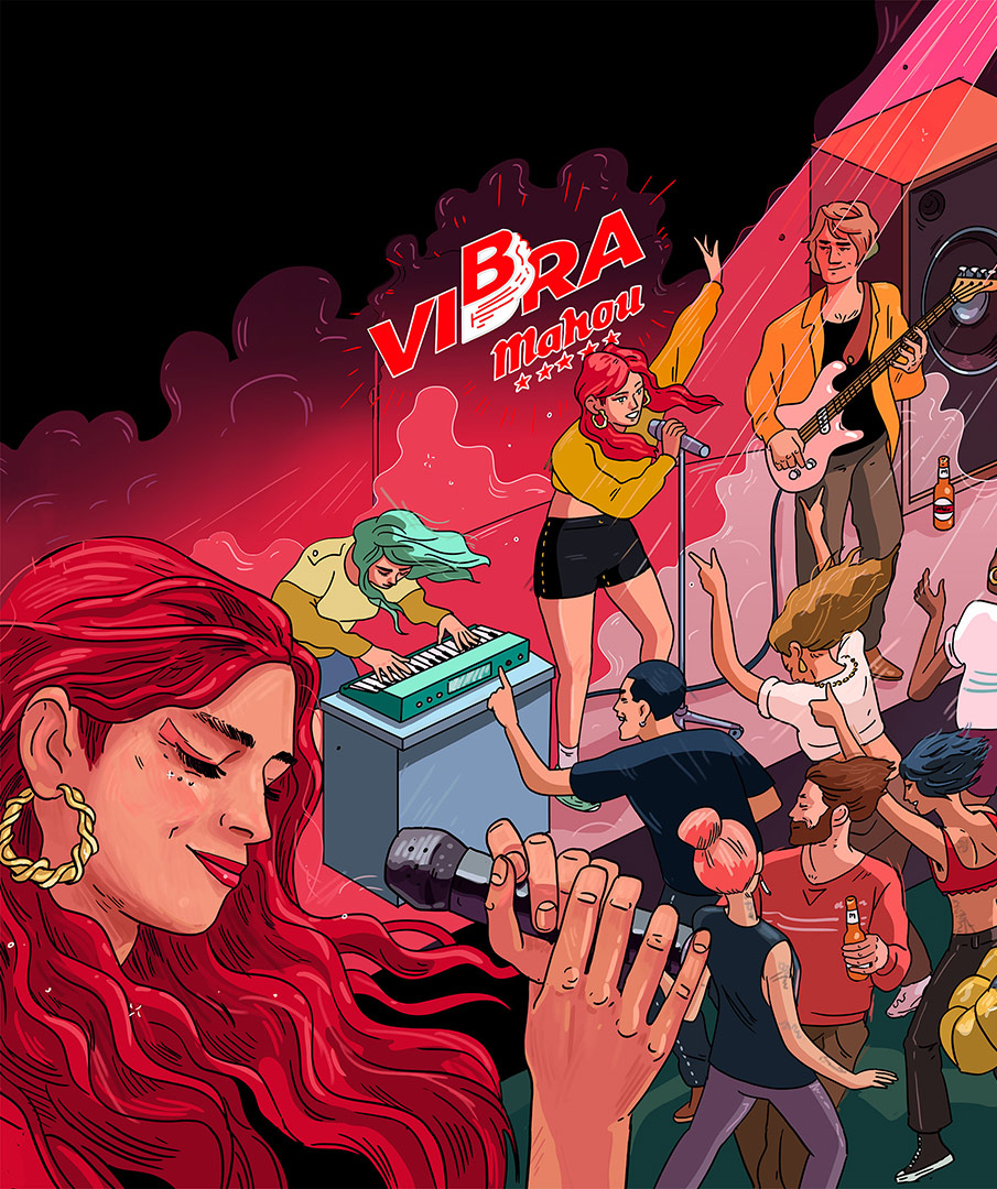 Ilustración de concierto