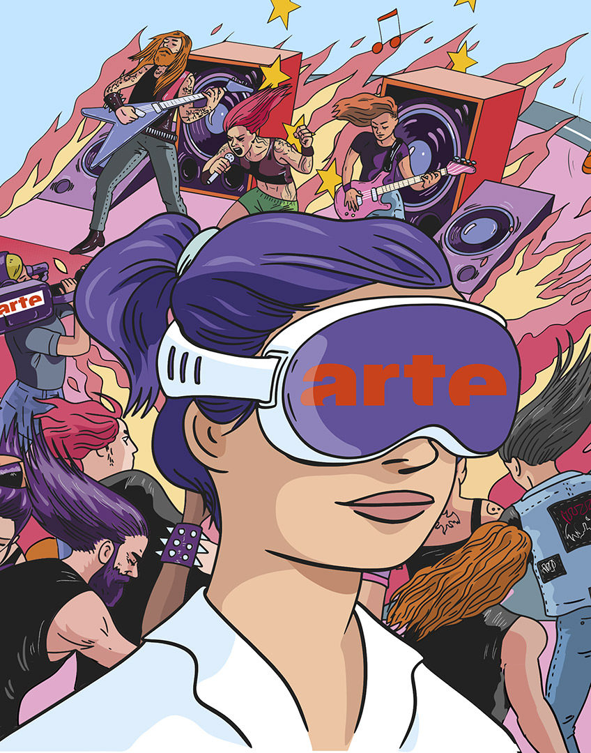 Ilustración para el Summer Tour Bus de Arte