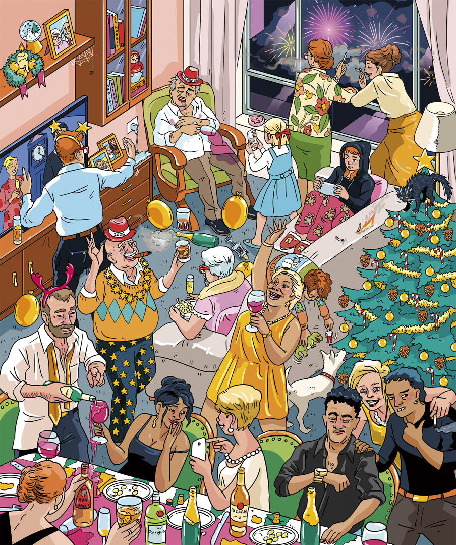 Ilustración del interior de Cuaderno de Invierno 5