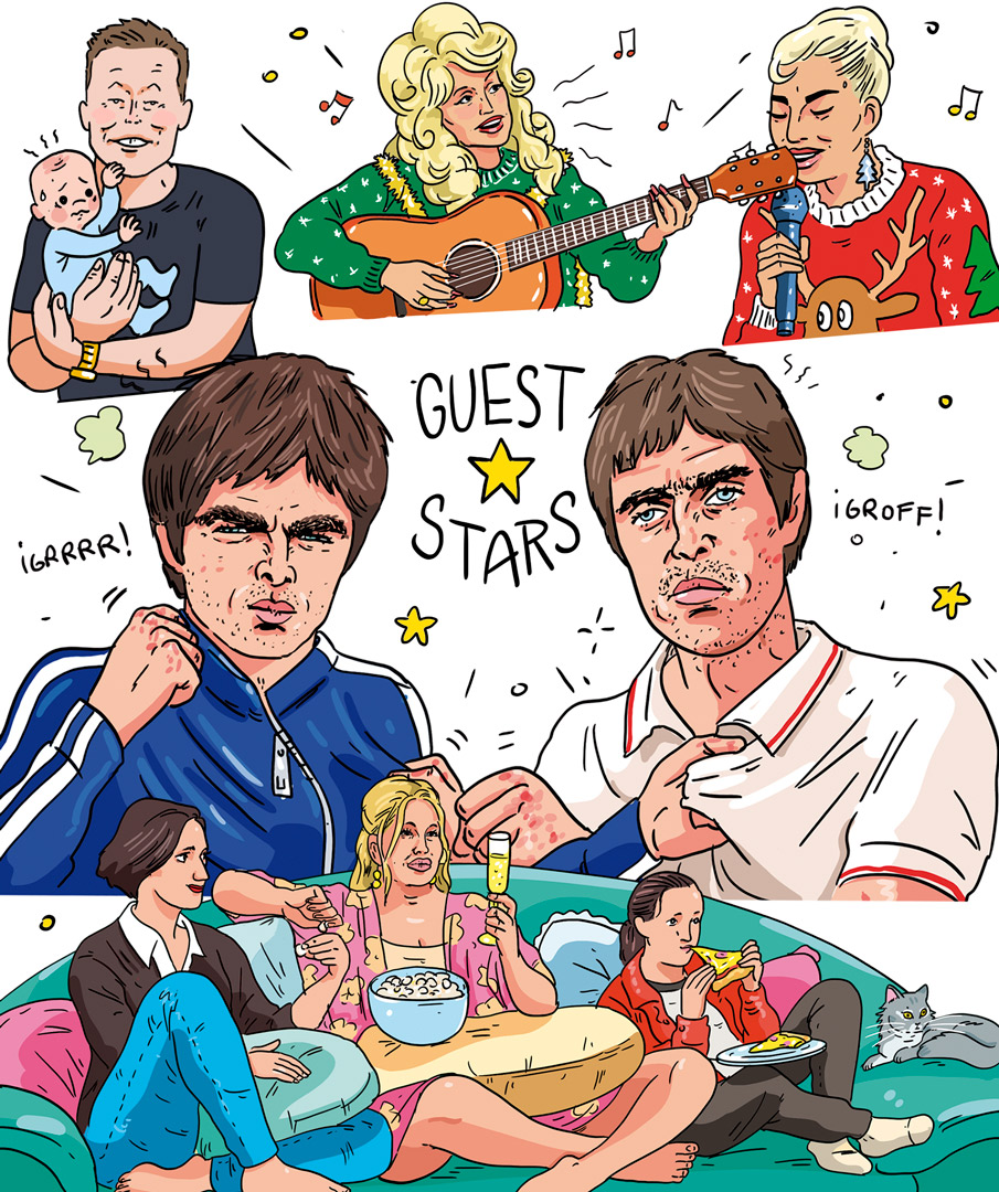 Ilustración de personajes que aparecen en Cuaderno de Invierno 5