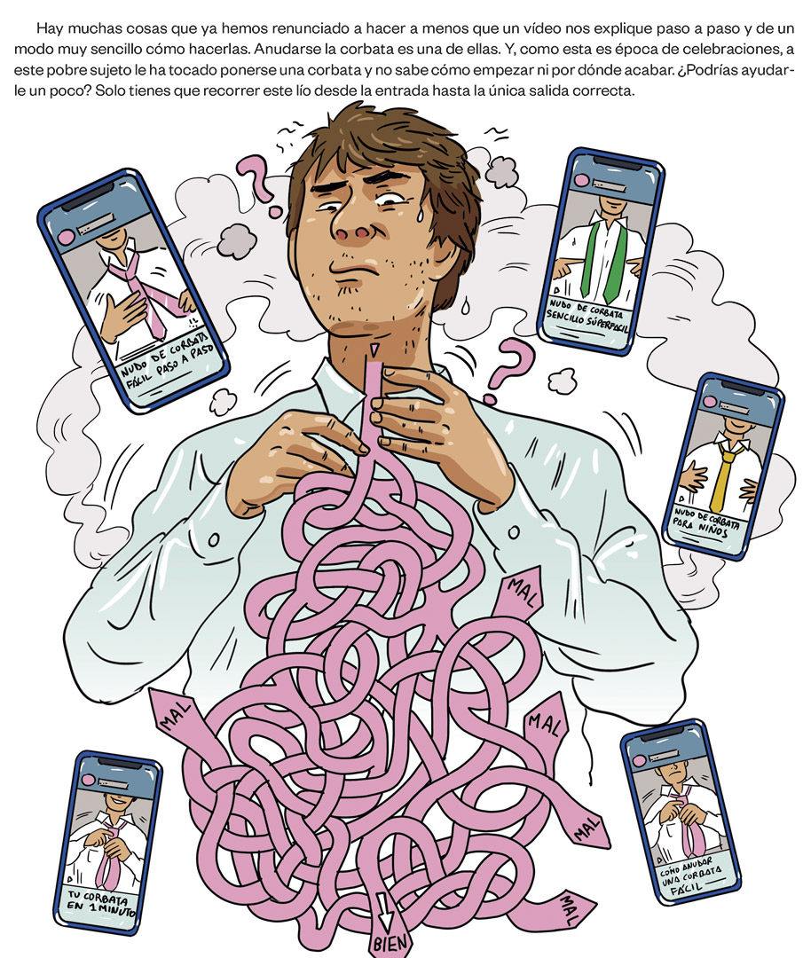 Ilustración de laberinto en el Cuaderno Blackie 13