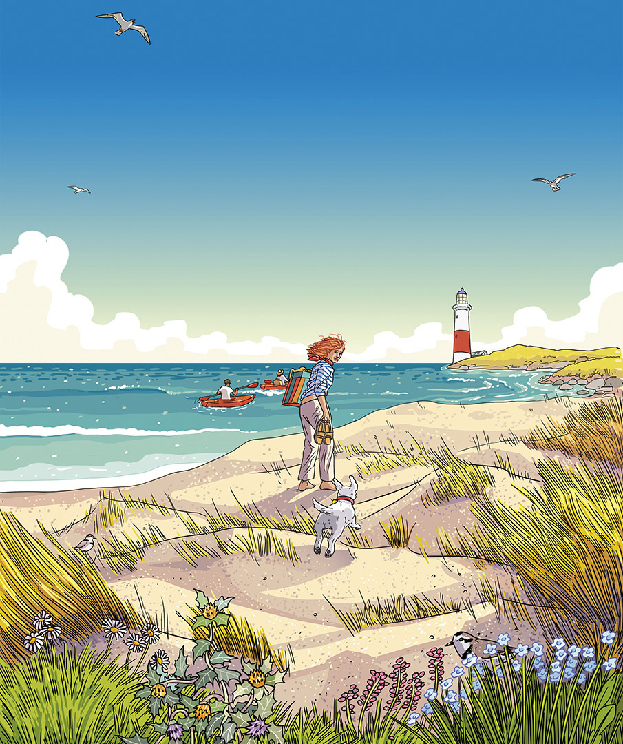 Ilustración de contraportada de Cuaderno Blackie 13